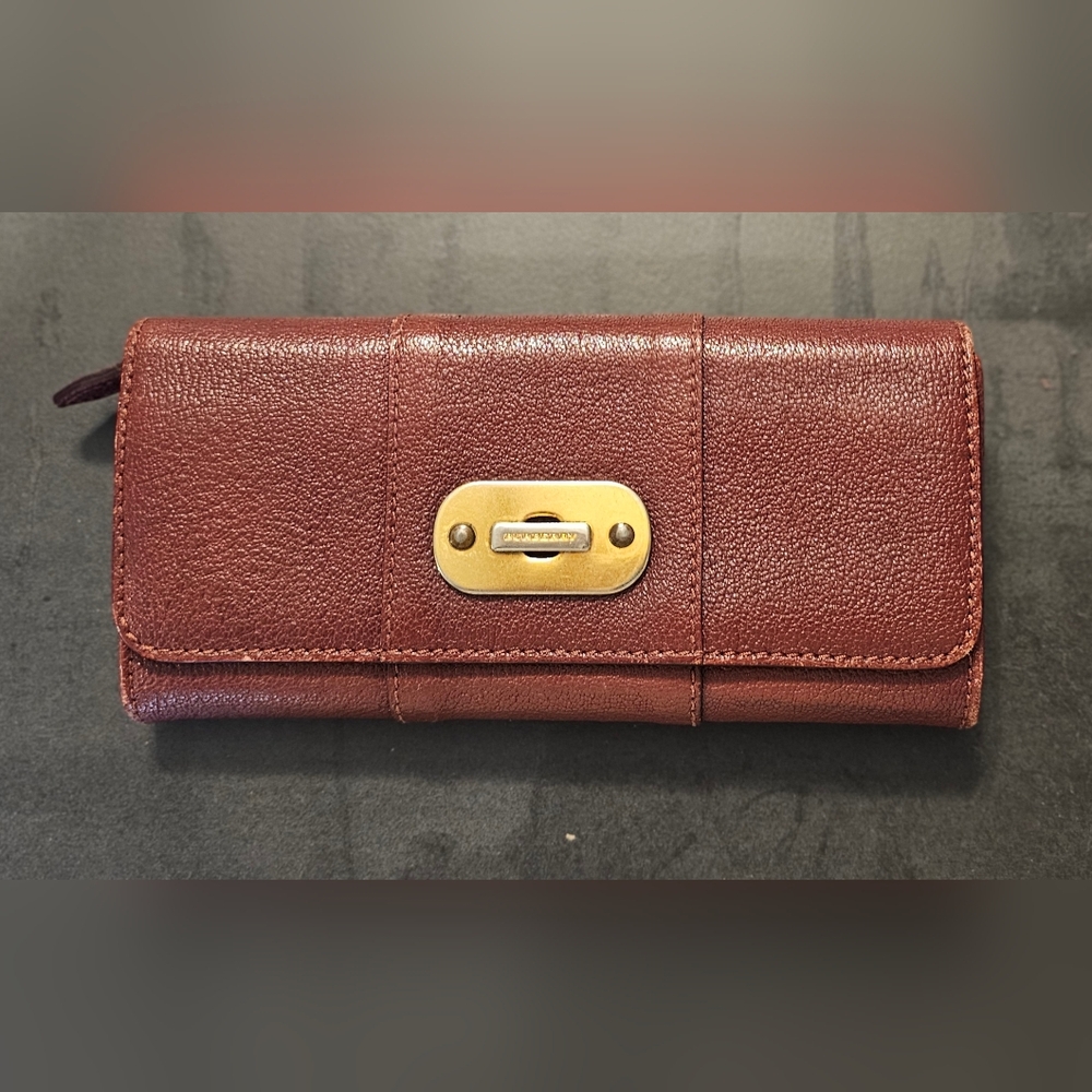 Burberry Long Wallet Red